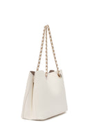 Women's Cream Long Strap Printed Shoulder Bag | Derimod Women's Cream Long Strap Printed Shoulder Bag | Derimod