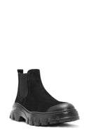 Erkek Siyah Nubuk Deri Chelsea Bot | Derimod Erkek Siyah Nubuk Deri Chelsea Bot | Derimod