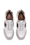 Kadın Bej Deri Dolgu Topuklu Sneaker | Derimod Kadın Bej Deri Dolgu Topuklu Sneaker | Derimod