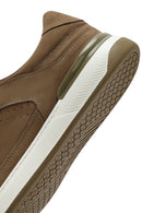 Men's Beige Lace-Up Nubuck Leather Sneaker | Derimod Men's Beige Lace-Up Nubuck Leather Sneaker | Derimod