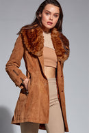 Rhoda Kadın Süet Deri Ceket | Derimod Rhoda Kadın Süet Deri Ceket | Derimod