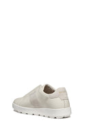 Geox Men's White Spherica Ecub-1 Leather Sneaker | Derimod Geox Men's White Spherica Ecub-1 Leather Sneaker | Derimod