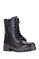 Lace-Up Women's Leather Boots | Derimod Lace-Up Women's Leather Boots | Derimod