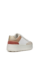 Geox Women's White Spherica Ecub-2 Lace-Up Leather Sneaker | Derimod Geox Women's White Spherica Ecub-2 Lace-Up Leather Sneaker | Derimod