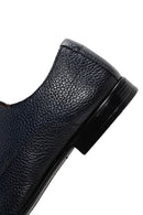 Derimod Black Men's Navy Blue Leather Classic Shoes | Derimod Derimod Black Men's Navy Blue Leather Classic Shoes | Derimod