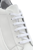 Erkek Beyaz Bağcıklı Kalın Tabanlı Deri Sneaker | Derimod Erkek Beyaz Bağcıklı Kalın Tabanlı Deri Sneaker | Derimod