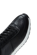 Men's Black Lace-Up Leather Casual Sneaker | Derimod Men's Black Lace-Up Leather Casual Sneaker | Derimod