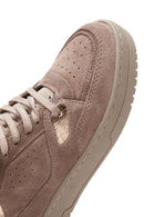 Kadın Vizon Süet Deri Bilekli Sneaker | Derimod Kadın Vizon Süet Deri Bilekli Sneaker | Derimod