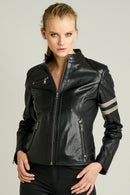 Stop Kadın Deri Ceket | Derimod Stop Kadın Deri Ceket | Derimod