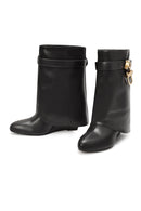 Kadın Siyah Dolgu Topuklu Bot | Derimod Kadın Siyah Dolgu Topuklu Bot | Derimod