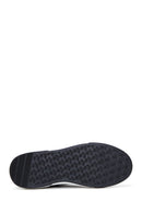 Erkek Siyah Bağcıklı Deri Sneaker | Derimod Erkek Siyah Bağcıklı Deri Sneaker | Derimod
