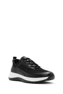 Erkek Siyah Bağcıklı Kalın Tabanlı Sneaker | Derimod Erkek Siyah Bağcıklı Kalın Tabanlı Sneaker | Derimod
