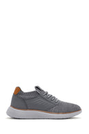 Men's Grey Fabric Sneakers | Derimod Men's Grey Fabric Sneakers | Derimod