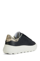 Geox Kadın Siyah Spherica Ec4.1 Bağcıklı Deri Sneaker | Derimod Geox Kadın Siyah Spherica Ec4.1 Bağcıklı Deri Sneaker | Derimod