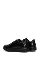 Male Black Lace-Up Thick-Soled Leather Sneaker | Derimod Male Black Lace-Up Thick-Soled Leather Sneaker | Derimod