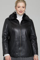 Samantha-X Kadın Deri Ceket | Derimod Samantha-X Kadın Deri Ceket | Derimod