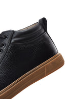 Erkek Siyah Deri Bilekli Sneaker Bot | Derimod Erkek Siyah Deri Bilekli Sneaker Bot | Derimod