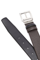 Men's Black Double Sided Leather Belt | Derimod Men's Black Double Sided Leather Belt | Derimod