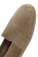 Erkek Bej Süet Deri Espadril | Derimod Erkek Bej Süet Deri Espadril | Derimod