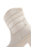 Women's Beige Thick Soled Casual Boots | Derimod Women's Beige Thick Soled Casual Boots | Derimod
