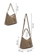 Kadın Vizon Uzun Askılı Omuz Çantası | Derimod Kadın Vizon Uzun Askılı Omuz Çantası | Derimod