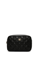 Women's Black Long Strap Quilted Crossbody Bag | Derimod Women's Black Long Strap Quilted Crossbody Bag | Derimod