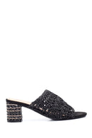 Women's Braided Heeled Slippers | Derimod Women's Braided Heeled Slippers | Derimod