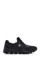 Derimod Zero Men's Black Thick Soled Fabric Sneaker | Derimod Derimod Zero Men's Black Thick Soled Fabric Sneaker | Derimod