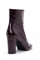 Women's Heeled Patent Leather Boots | Derimod Women's Heeled Patent Leather Boots | Derimod
