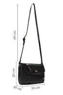 Kadın Siyah Uzun Askılı Çapraz Çanta | Derimod Kadın Siyah Uzun Askılı Çapraz Çanta | Derimod