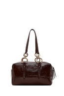 Woman Brown Long-Strap Shoulder Bag | Derimod Woman Brown Long-Strap Shoulder Bag | Derimod