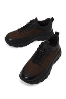 Male Brown Lace-Up Thick-Soled Leather Casual Sneaker | Derimod Male Brown Lace-Up Thick-Soled Leather Casual Sneaker | Derimod