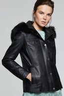 Elena Kadın Siyah Mont | Derimod Elena Kadın Siyah Mont | Derimod