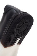 Erkek Siyah Kalın Tabanlı Deri Sneaker | Derimod Erkek Siyah Kalın Tabanlı Deri Sneaker | Derimod