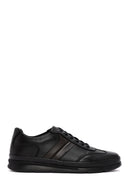 Male Black Lace-Up Thick-Soled Leather Sneaker | Derimod Male Black Lace-Up Thick-Soled Leather Sneaker | Derimod