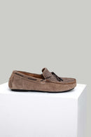 Printed Mink Men's Leather Loafer | Derimod Printed Mink Men's Leather Loafer | Derimod