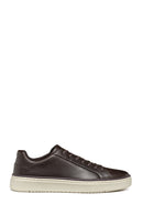 Geox Men's Brown Zackerty Lace-Up Leather Casual Shoes | Derimod Geox Men's Brown Zackerty Lace-Up Leather Casual Shoes | Derimod