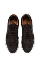 Erkek Kahverengi Deri Sneaker | Derimod Erkek Kahverengi Deri Sneaker | Derimod