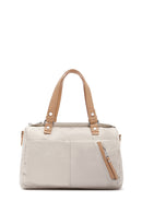 Woman Cream Long Strap Shoulder Bag | Derimod Woman Cream Long Strap Shoulder Bag | Derimod