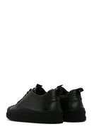 Men's Khaki Leather Sneaker | Derimod Men's Khaki Leather Sneaker | Derimod
