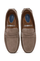 Men's Beige Suede Leather Loafer | Derimod Men's Beige Suede Leather Loafer | Derimod
