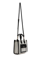 Women's Black Long Strap Fabric Handbag | Derimod Women's Black Long Strap Fabric Handbag | Derimod