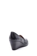 Women's Snakeskin Patterned Wedge Heeled Shoes | Derimod Women's Snakeskin Patterned Wedge Heeled Shoes | Derimod