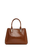 Kadın Kahverengi Uzun Askılı Kroko Kol Çantası | Derimod Kadın Kahverengi Uzun Askılı Kroko Kol Çantası | Derimod