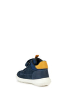 Geox Baby Boy Navy Blue Hyroo A-Striped Suede Leather Sports Boots | Derimod Geox Baby Boy Navy Blue Hyroo A-Striped Suede Leather Sports Boots | Derimod