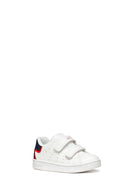 Geox Baby Boy White B Eclyper A - Synth. Lea Double Banded Sneaker | Derimod Geox Baby Boy White B Eclyper A - Synth. Lea Double Banded Sneaker | Derimod