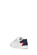 Geox Baby Boy White B Eclyper A - Synth. Lea Double Banded Sneaker | Derimod Geox Baby Boy White B Eclyper A - Synth. Lea Double Banded Sneaker | Derimod