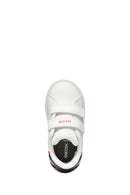 Geox Baby Boy White B Eclyper A - Synth. Lea Double Banded Sneaker | Derimod Geox Baby Boy White B Eclyper A - Synth. Lea Double Banded Sneaker | Derimod