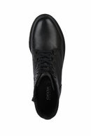 Geox Kadın Siyah Hoara Deri Fermuarlı Casual Bot | Derimod Geox Kadın Siyah Hoara Deri Fermuarlı Casual Bot | Derimod