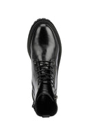 Geox Women's Black Iridea Zippered Leather Boots | Derimod Geox Women's Black Iridea Zippered Leather Boots | Derimod